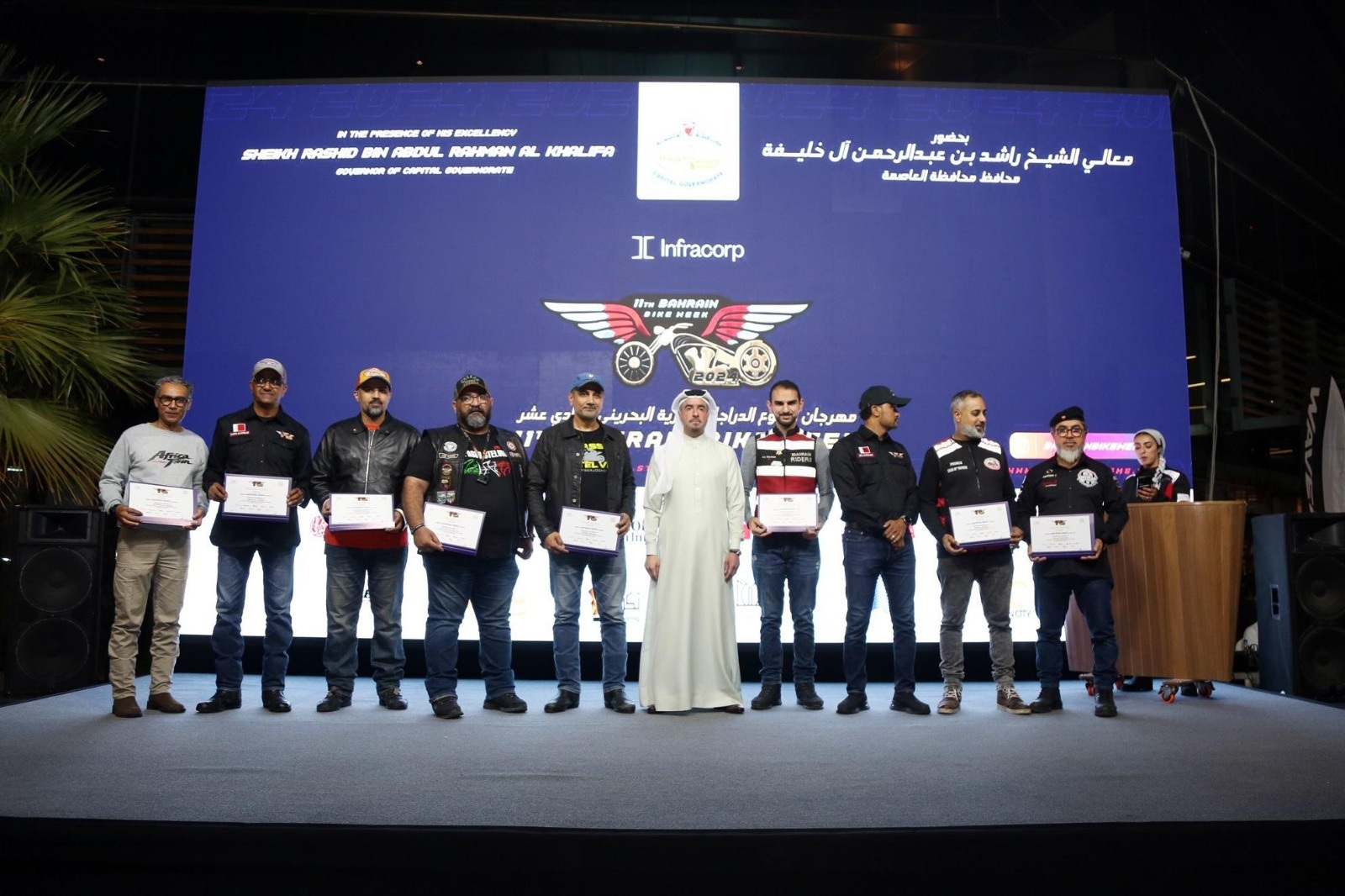 بالتزامن مع الأعياد الوطنية محافظة العاصمة تفتتح مهرجان أسبوع الدراجات النارية البحريني 11<